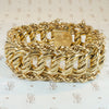 Heavy 14k Gold Curb & Rope Chain Bracelet