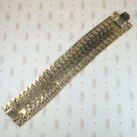 Retro Supple Honeycomb Link Bracelet by Trifari