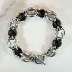 Sterling Silver "Big Moon" Bracelet by JR Ltd