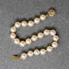 Lush Cultured Pearl Bracelet with Filigree Clasp