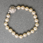 Cultured Pearl Bracelet with Pretty Silver Clasp