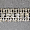 Fabulous Costume Bracelet with Round & Emerald Cut Rhinestones