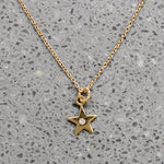 Delicate Gold Bracelet with Diamond-Set Star Charm