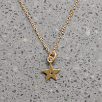 Delicate Gold Bracelet with Diamond-Set Star Charm
