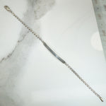 Slim Sterling Silver ID Bracelet