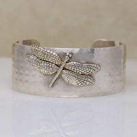 Gilded Dragonfly Sterling Cuff Bracelet by Tiffany & Co.