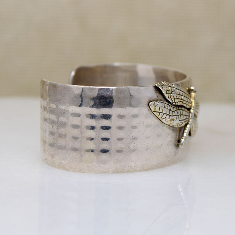Gilded Dragonfly Sterling Cuff Bracelet by Tiffany & Co.