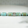 Beachy Turquoise & Sterling Bead Bracelet