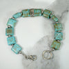 Beachy Turquoise & Sterling Bead Bracelet