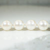 Creamy Cultured Pearl Bracelet with Gold Clasp