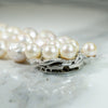 Glamorous Three-Strand Pearl Bracelet with Pearl & Diamond Clasp