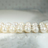 Glamorous Three-Strand Pearl Bracelet with Pearl & Diamond Clasp