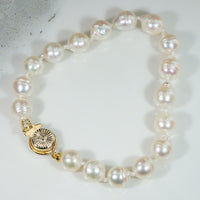 Baroque Cultured Pearl Bracelet with Gold Filled Clasp