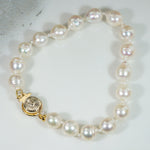 Baroque Cultured Pearl Bracelet with Gold Filled Clasp