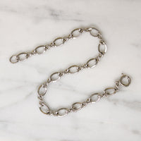 Sterling Silver Twisted Figaro Chain Bracelet