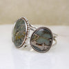 Incredible Green Jasper & 950 Grade Silver Cuff