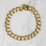 Mid Century Elco Gold Filled Charm Bracelet