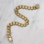 Mid Century Elco Gold Filled Charm Bracelet