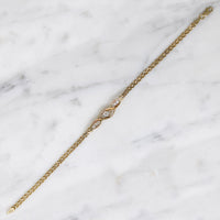 Hybrid Old European Cut Diamond & 14k Gold Bracelet