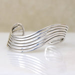 Fluid Sterling Silver Wave Cuff Bracelet