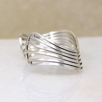 Fluid Sterling Silver Wave Cuff Bracelet