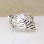Fluid Sterling Silver Wave Cuff Bracelet