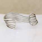 Fluid Sterling Silver Wave Cuff Bracelet