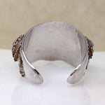 Decadent Siamese Silver Filigree Cuff Bracelet