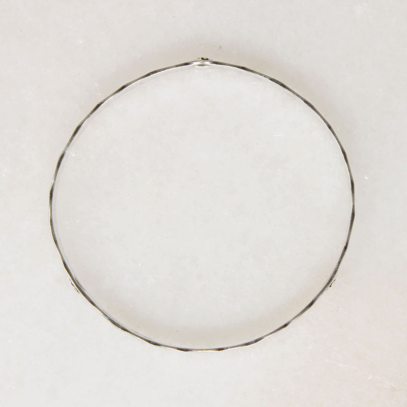 Sterling Rose Bangle Signed NYE