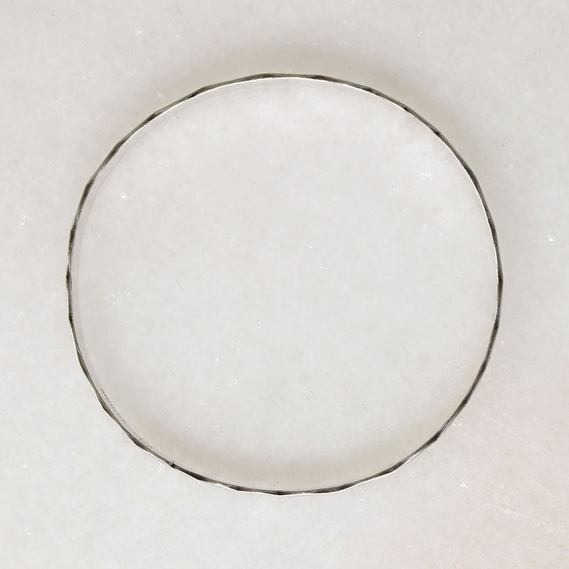 Wheat Motif Sterling Bangle Signed NYE