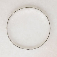 Wheat Motif Sterling Bangle Signed NYE