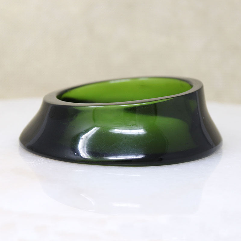 Plastic Fantastic Poison Green Lucite Bangle
