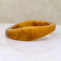 Funky Mid-Century Butterscotch Bakelite Bangle