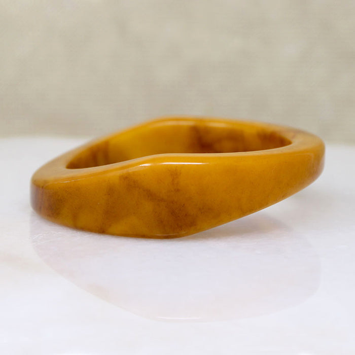 Funky Mid-Century Butterscotch Bakelite Bangle