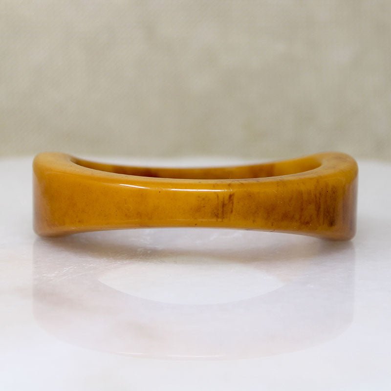 Funky Mid Century Butterscotch Bakelite Bangle