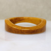 Funky Mid Century Butterscotch Bakelite Bangle