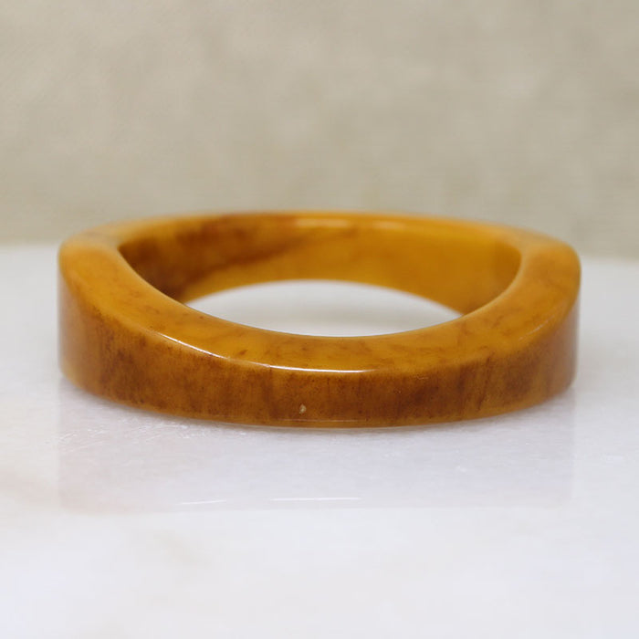 Funky Mid Century Butterscotch Bakelite Bangle