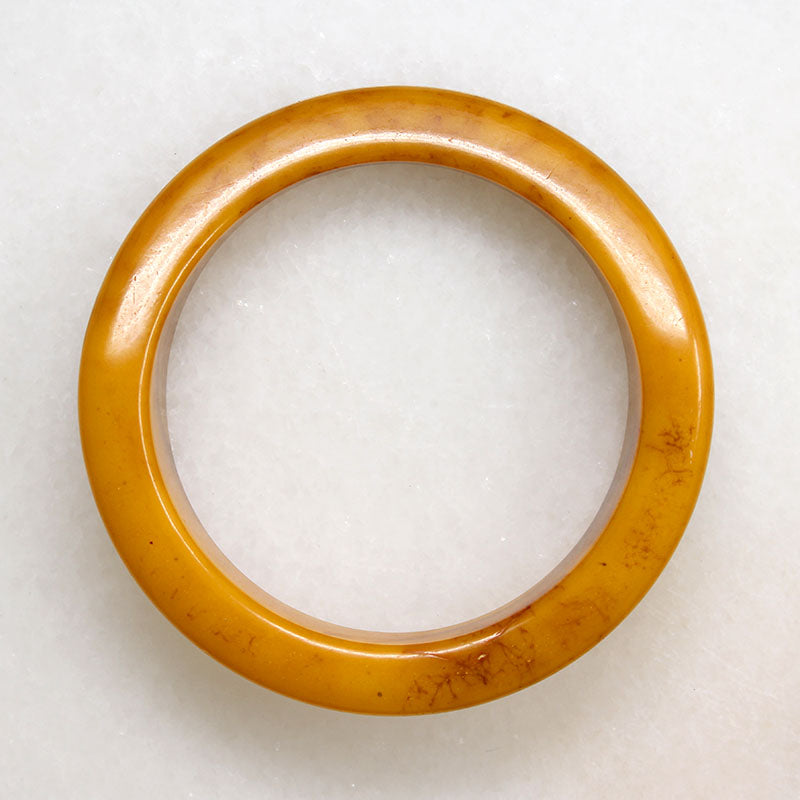 Funky Mid Century Butterscotch Bakelite Bangle