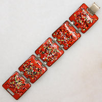Wild Enameled Copper Bracelet
