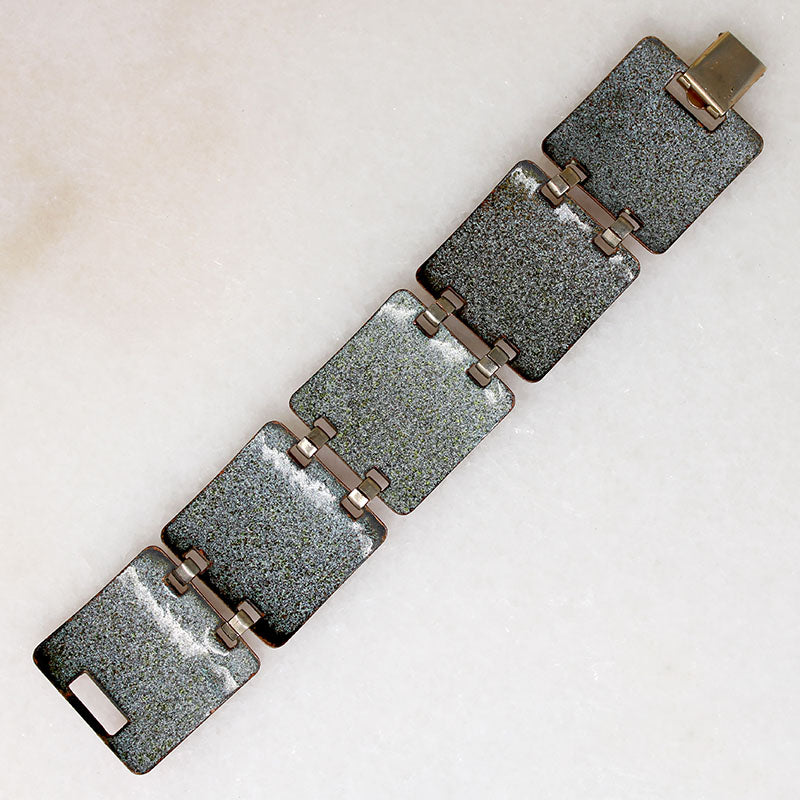 Wild Enameled Copper Bracelet