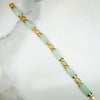 "Good Fortune" Chinese Jade & 14k Gold Bracelet