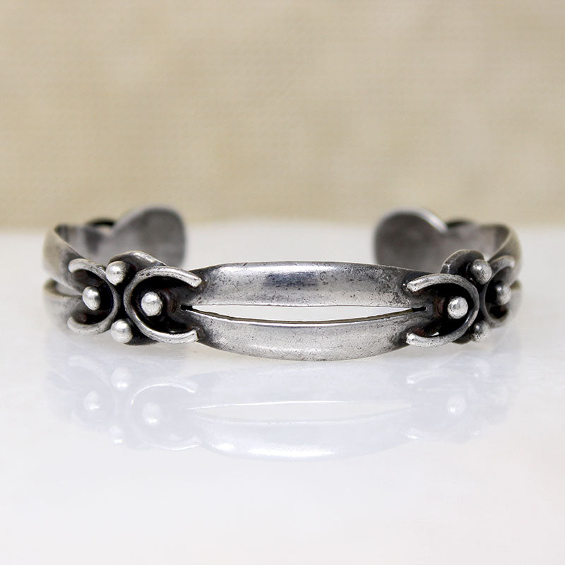 Mexican Modernist Silver Cuff by Melendez