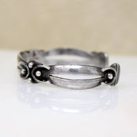 Mexican Modernist Silver Cuff by Melendez