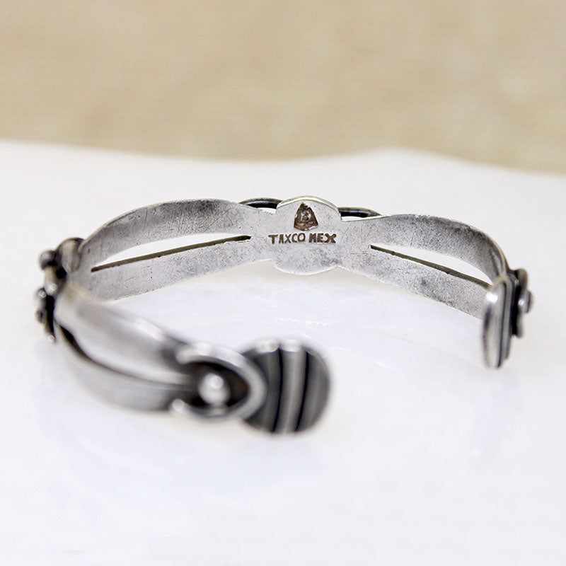 Mexican Modernist Silver Cuff by Melendez