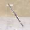Sterling Silver Bars & X's Engraved Bangle
