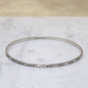 Sterling Silver Bars & X's Engraved Bangle