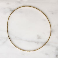 Dainty Retro 14k Gold Bangle Bracelet