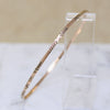 Pretty Little Flower Engraved 14k Gold Bangle