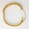 Five Old Mine Cut Diamonds in 14k Gold Victorian Bangle
