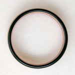 Graphic Red, Yellow & Black Striped Bakelite Bangle